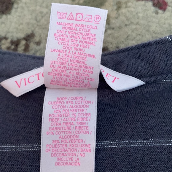 Victoria’s Secret Soft Cotton Button Down Sleep Shirt - Picture 5 of 7